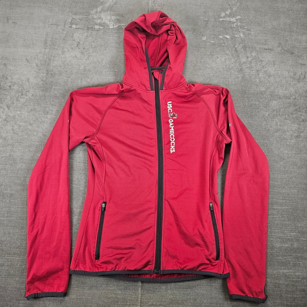 USC Gamecocks Y2K Section 101‎ Majestic Full Zip Running Cycling Hoodie Women's